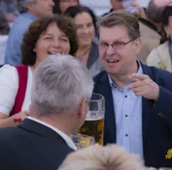 SPD-Vize Ralf Stegner und MdL Ruth Müller (SPD)