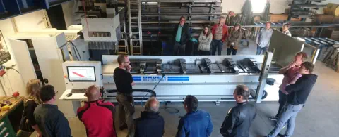 Betriebsbesichtigung bei Schlosserei und Metallbau Graßer © Foto: Graßer